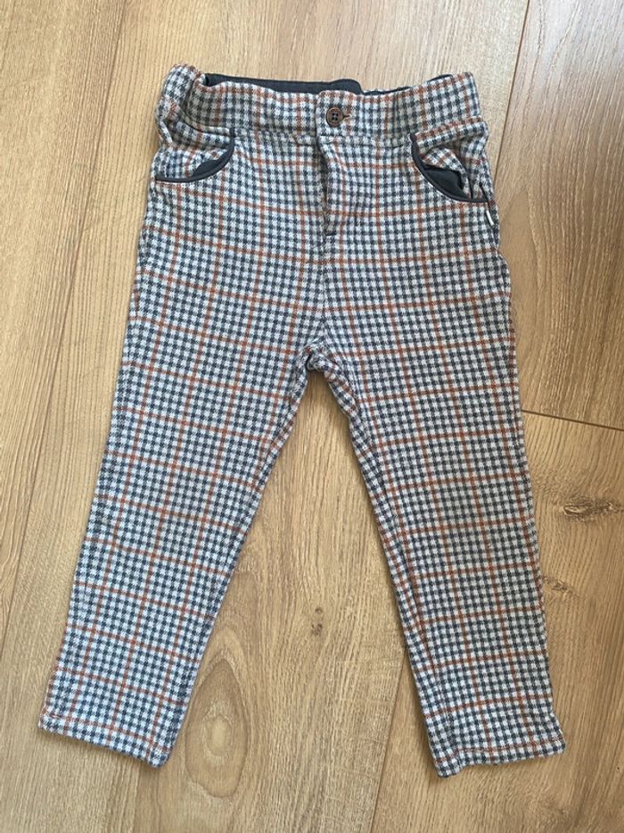Pantalon souple motif prince de Galle