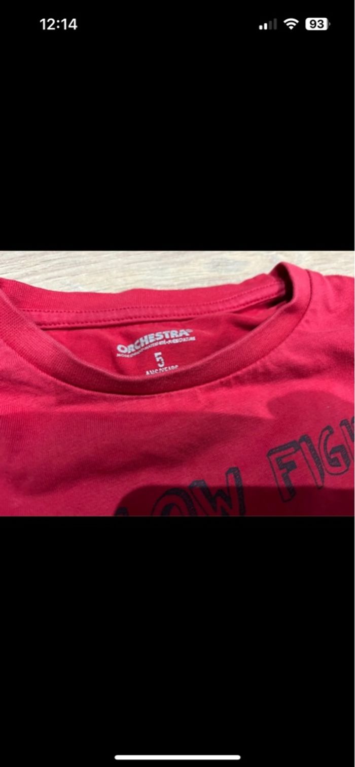 Teeshirt manches longues rouges 5 ans - photo numéro 4