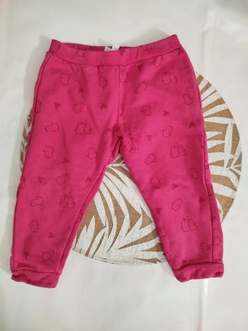 Pantalon jogging épais rose Fagottino 24 mois