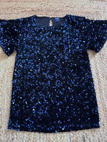 Robe à sequins bleu marine Kiabi