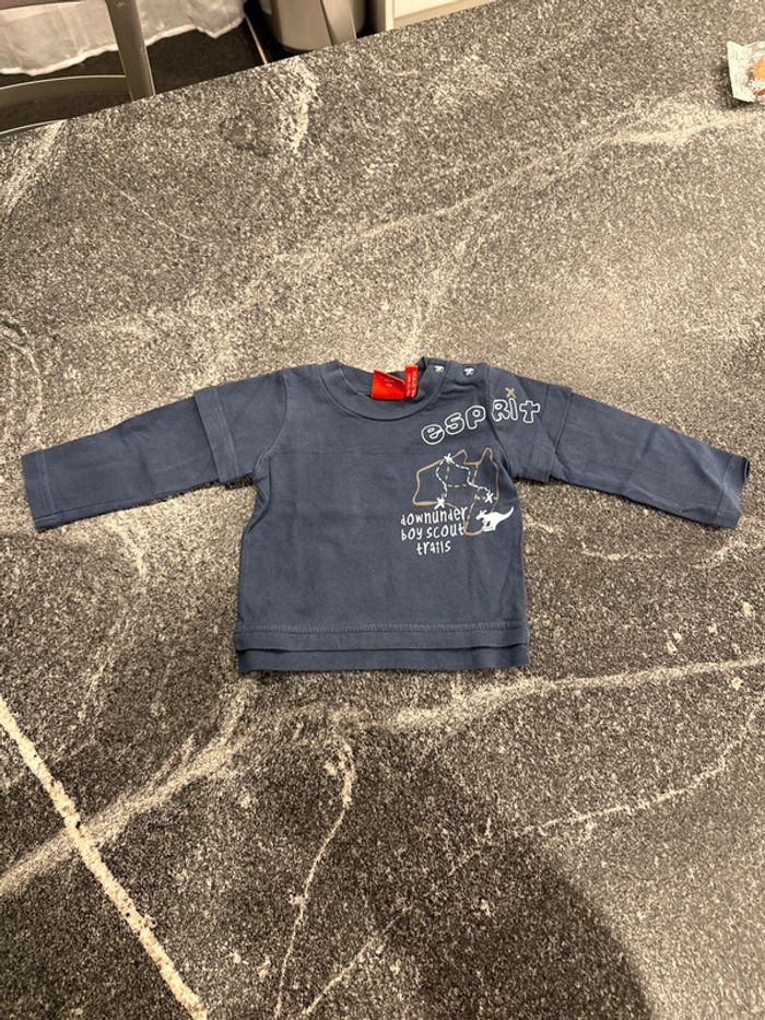 Lot de 4 t-shirts manches longues bébé garçon 3 mois bon état - photo numéro 2