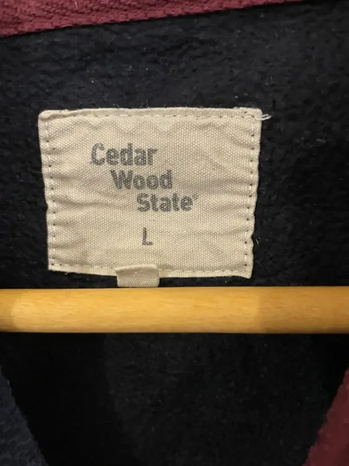 Hoodie Union Jack UK Cedar Wood State Womens Size L - photo numéro 2