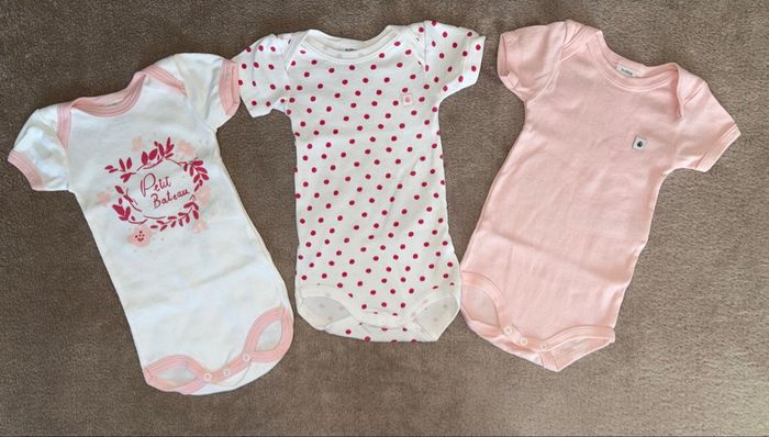 Lot de 3 bodies 3 mois Petit Bateau
