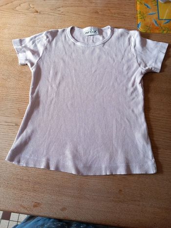 Tunique Tee-shirt coton T36 mauve clair