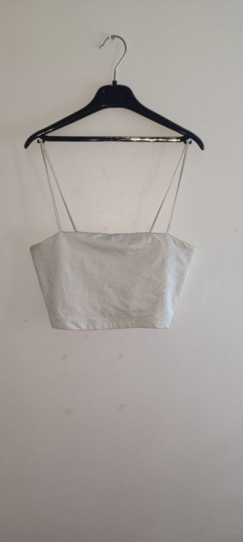 Crop top blanc Bershka