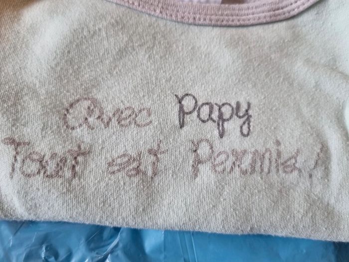 Body manches longues 12 mois – Avec Papy tout est permis - photo numéro 2