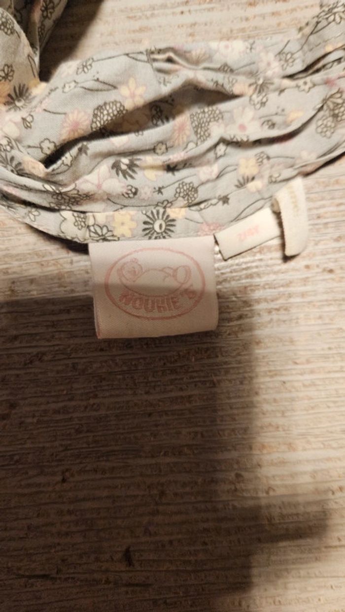 Bandeau large fille, élastqiue, gris/rose/beige, Noukie s, 2/4 ans - photo numéro 3