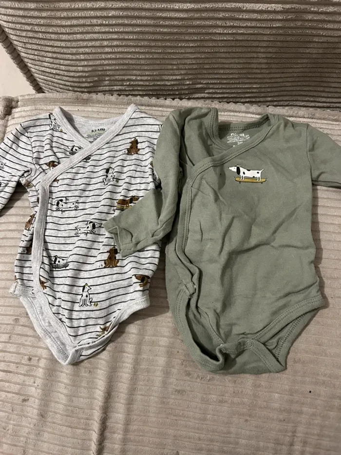 Lot de 2 pyjamas cotons + 2 bodies 3 mois - photo numéro 3