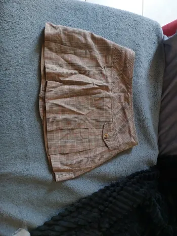 Mini jupe beige