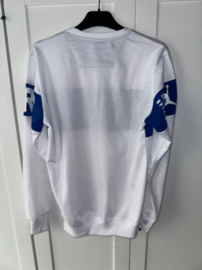 Sweat-shirt comme neuf blanc et bleu taille S/M - photo numéro 7
