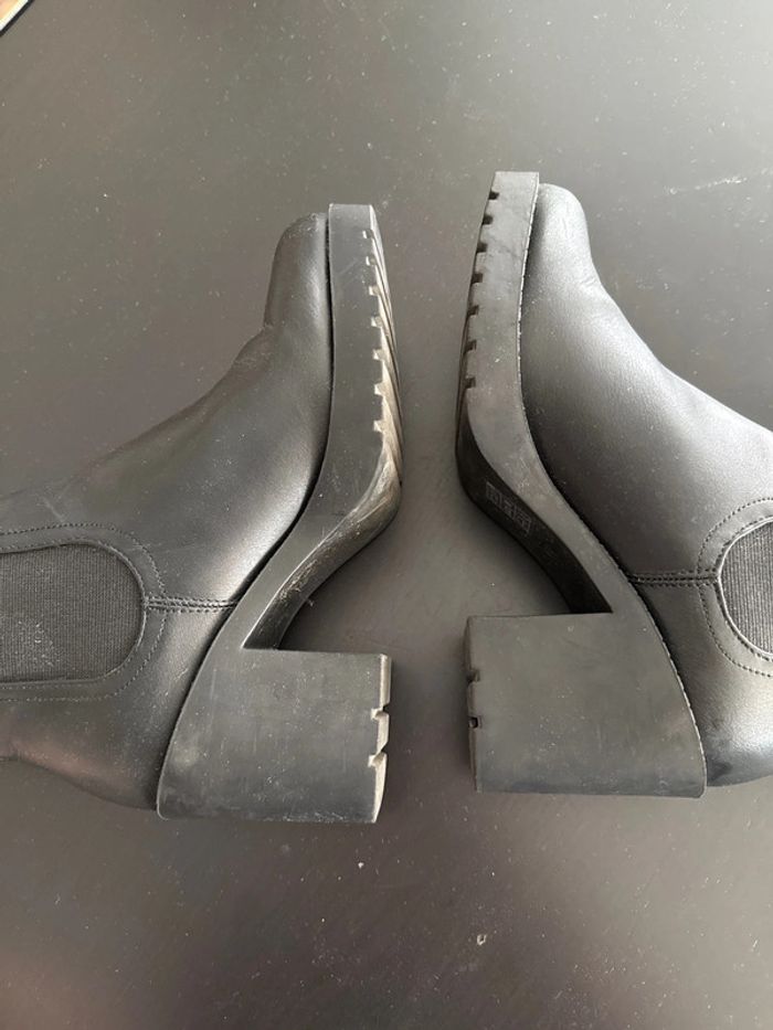 Bottines noires à talon taille 37 - photo numéro 4