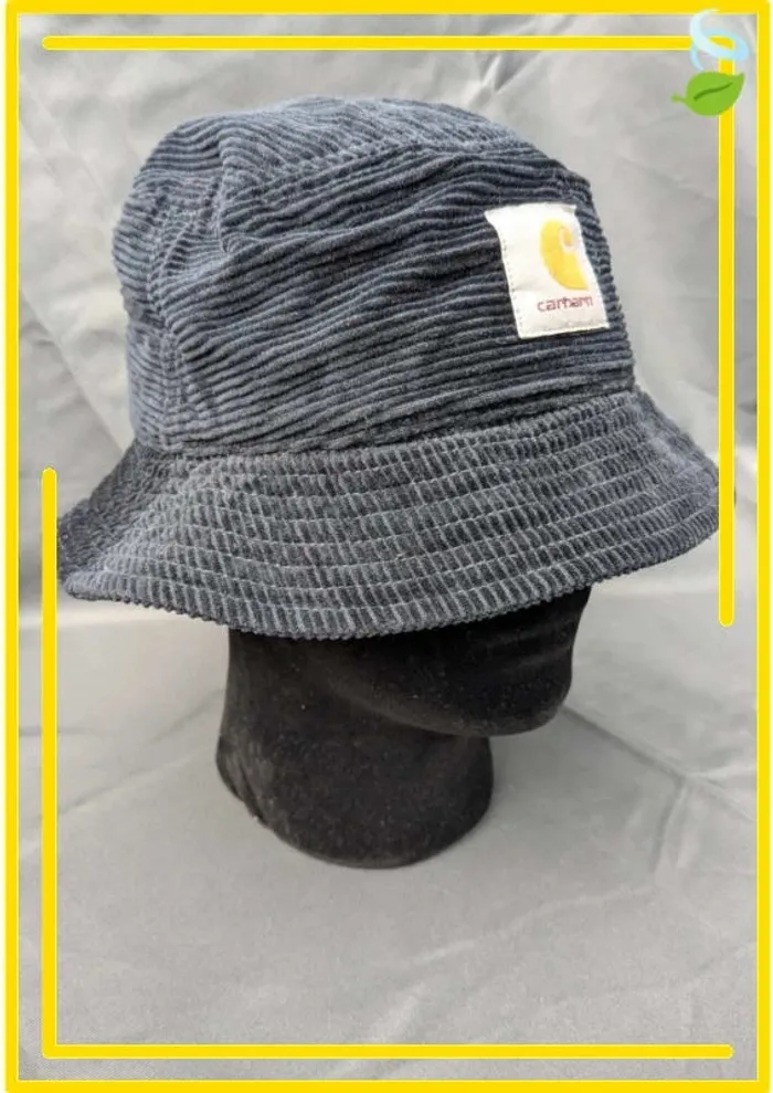 🧢 Bob Carhartt WIP en velours – Pour tête stylée uniquement - photo numéro 3