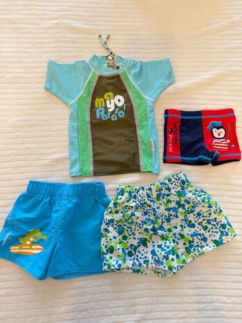 Lot Maillots de bain garçon 12 mois 