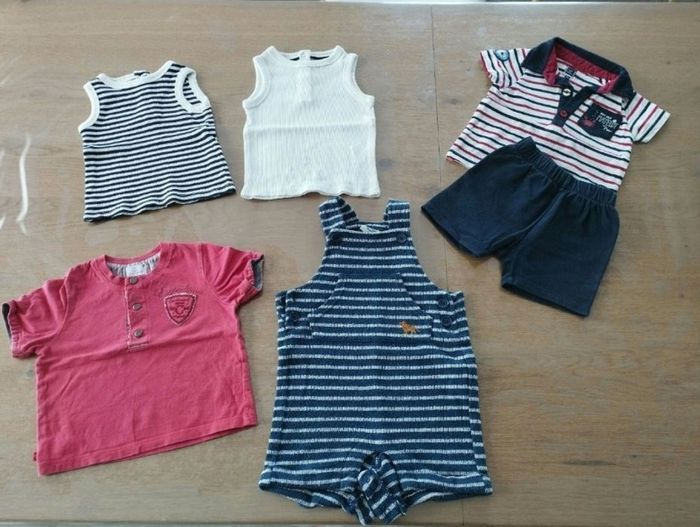 Lot vêtements garçon été 9 mois - photo numéro 1