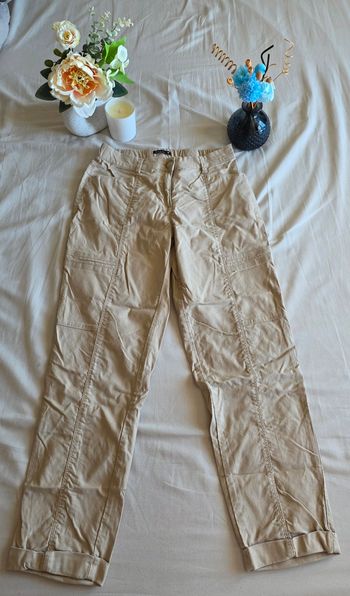 Bréal Pantalon Chino Coton Lin Beige Très bon état 38