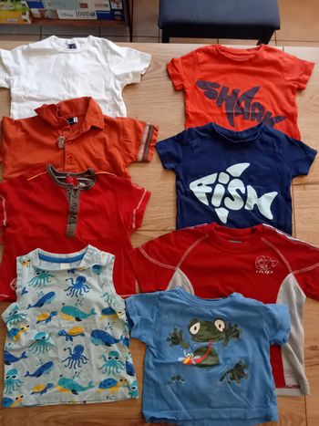 Lot 8 tee-shirts 24 mois