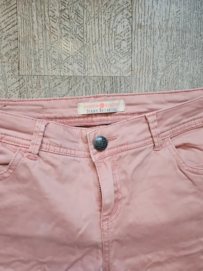 Pantalon rose cache cache - photo numéro 3