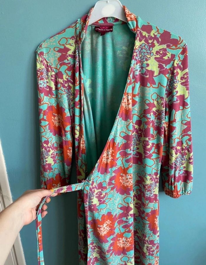 Robe cache cœur motif fleurie fiancée du Mékong - photo numéro 9