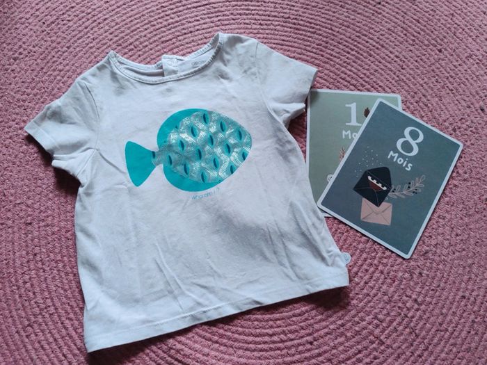 T-shirt manches courtes Obaïbi 18 mois