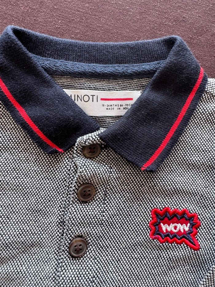 Lot 1 t-shirt/sweat léger + 1 polo 18-24 mois Wow - photo numéro 2