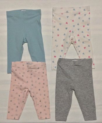 Lot de 4 leggings 3 mois