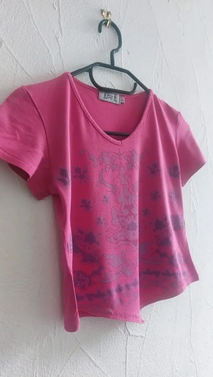 Top court rose - Taille 40 - photo numéro 3