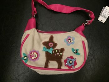 Adorable sac brodé sequins pour petite fille neuf