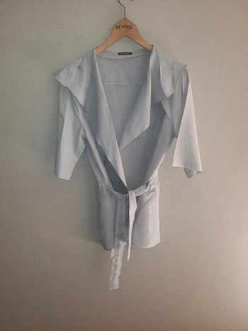 Veste manche courte en lin