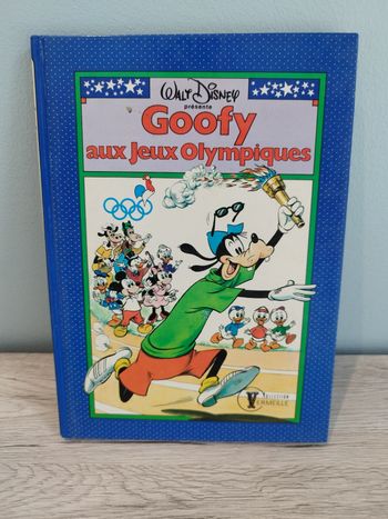 Livre vintage Disney Goofy aux jeux olympiques 
