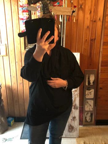 Haut noir asymétrique Banditas taille unique