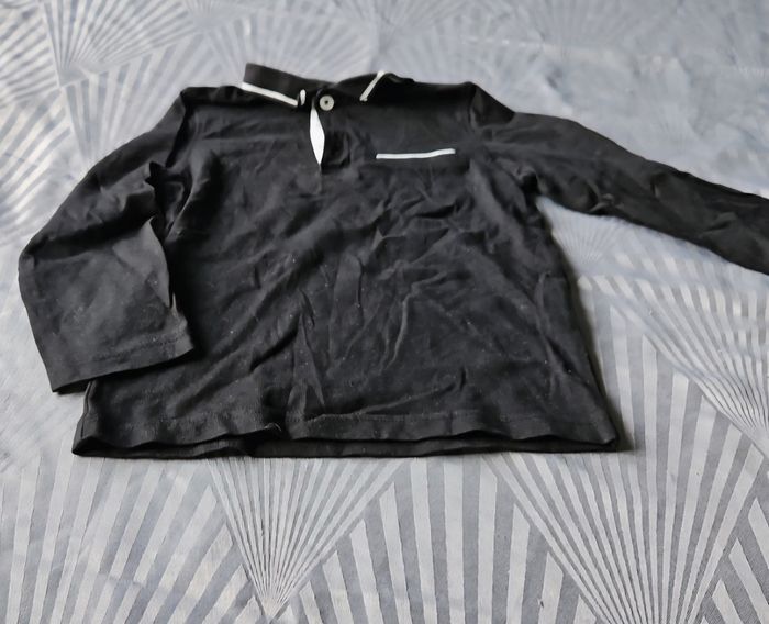 Tee-shirt noir manche longue