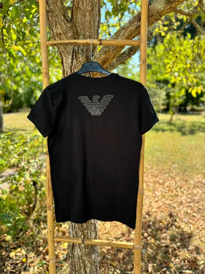 T-shirt noir || Emporio Armani || Taille L - photo numéro 2