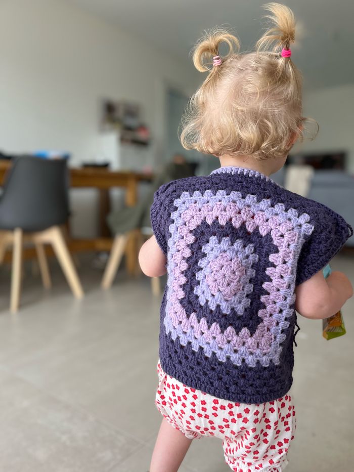 Gilet sans manches “Brume de Rose” - photo numéro 9