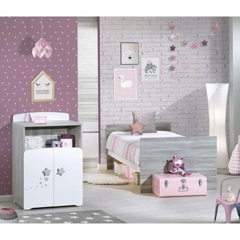 Lit évolutif + commode + matelas 60x120