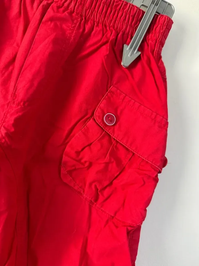 👖pantalon catimini  rouge - bébé fille - 6 mois - 67 cm- bon état - 100% coton - photo numéro 4