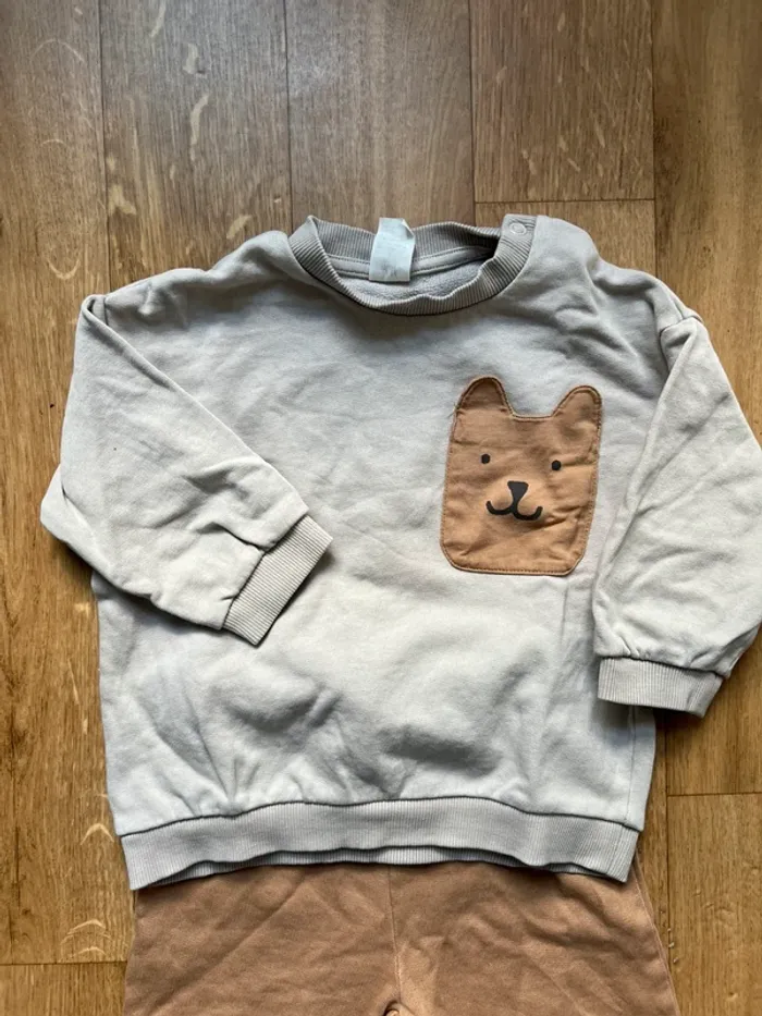 Ensemble beige H&M 18M - photo numéro 2