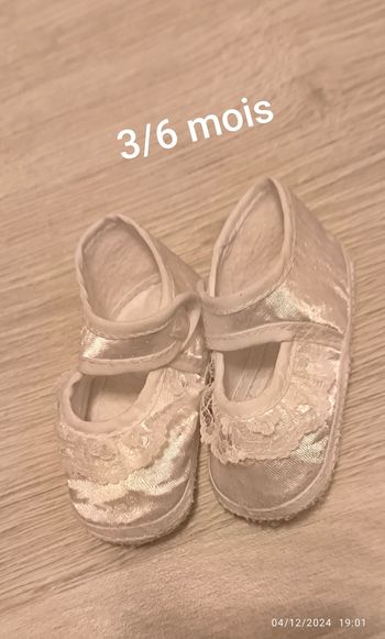 Chausson baptême 3 /6 mois