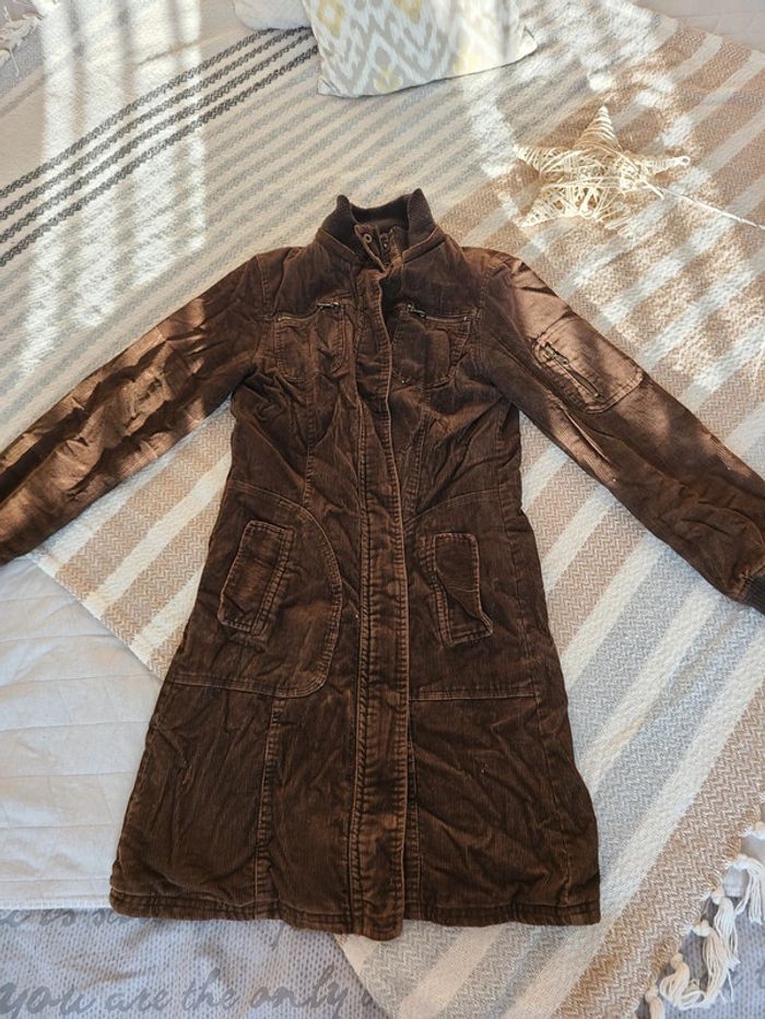 Manteau long marron M - photo numéro 10