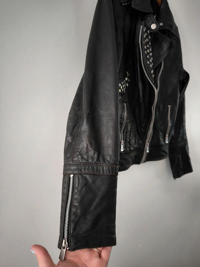 Veste en cuir noir Oakwood – Taille M 38 - photo numéro 3