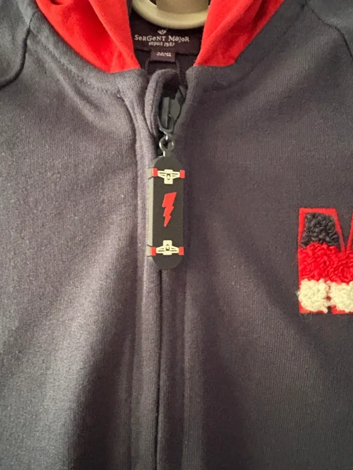 Sweat zippe Sergent major 3 ans neuf avec étiquette - photo numéro 3