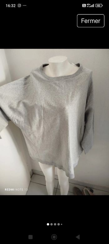 #kytie56femme. Pull manches 3/4 taille 56/58
