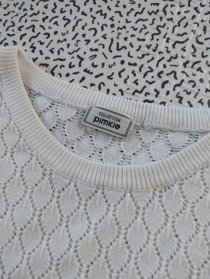 Pull fin ajouré blanc Pimkie Taille S - photo numéro 8