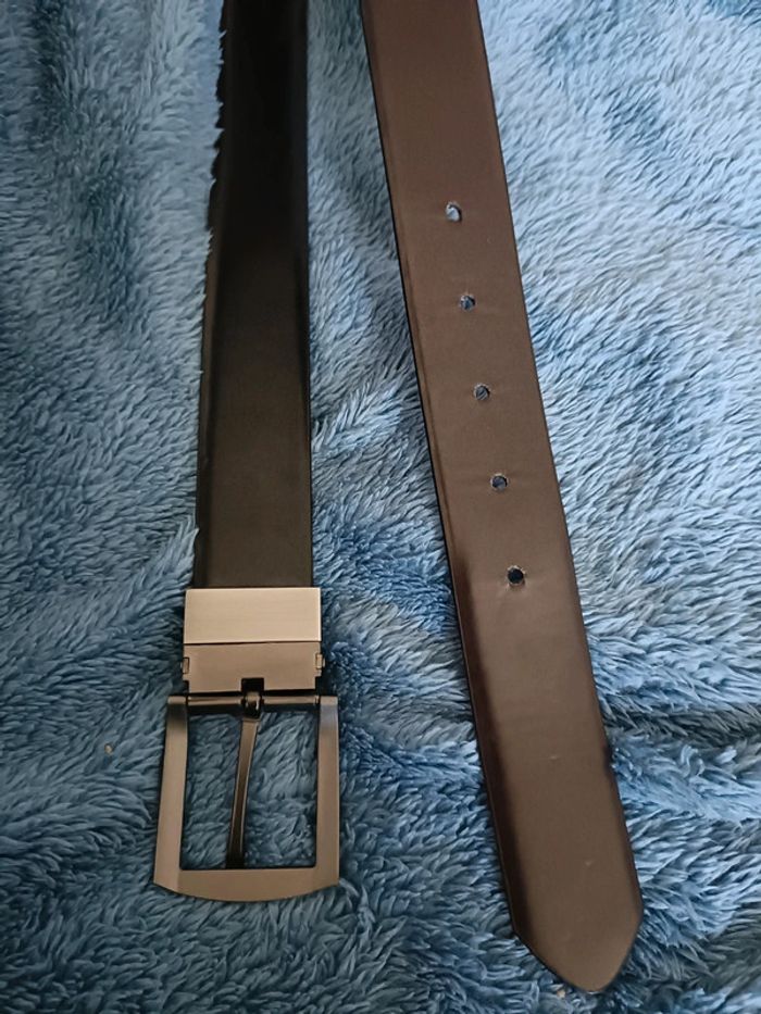 Ceinture marron et noir pour homme - photo numéro 7