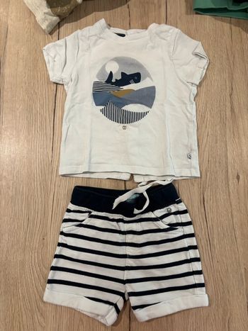 Ensemble été bébé garçon Obaibi 6mois