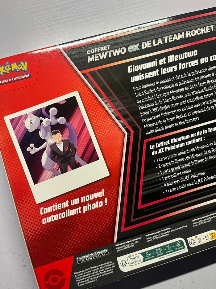 Coffret mewtwo ex de la team rocket - photo numéro 3