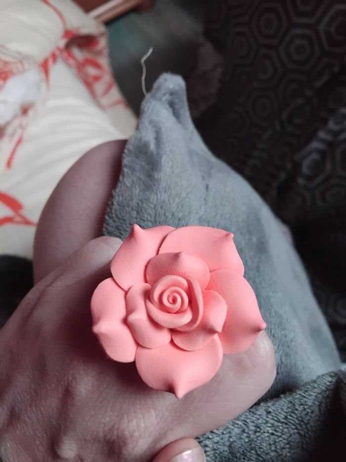 Bague réglable grosse fleur - photo numéro 3
