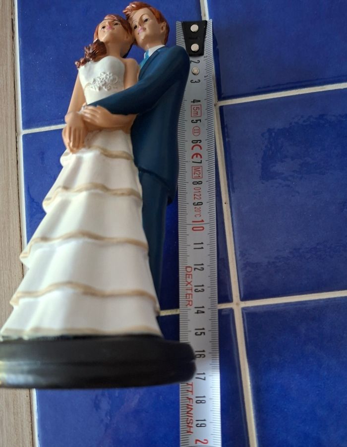 Figurine gâteau mariage couple de marié - photo numéro 7