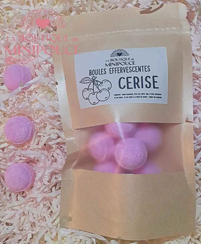 Mini Boule De Bain - Cerise -