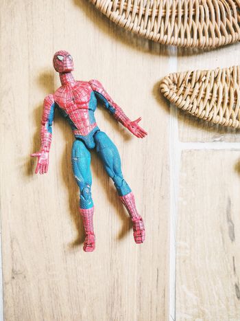 🦟Spider-man figurine marvel Avengers superposeable Tobey Maguire damage  année 2002 Toy biz