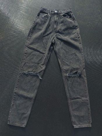 Jean noir large troué asos